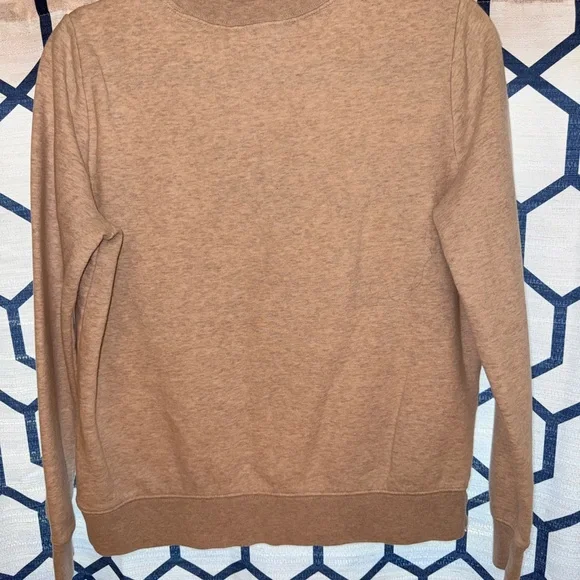 Banana Republic Women's Heathered Tan Crewneck Sweater - Picture 2 of 4